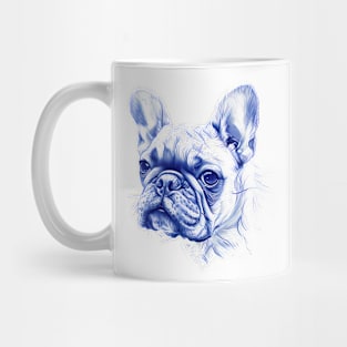 french bulldog pencil drawing [Black line], act 4 Mug